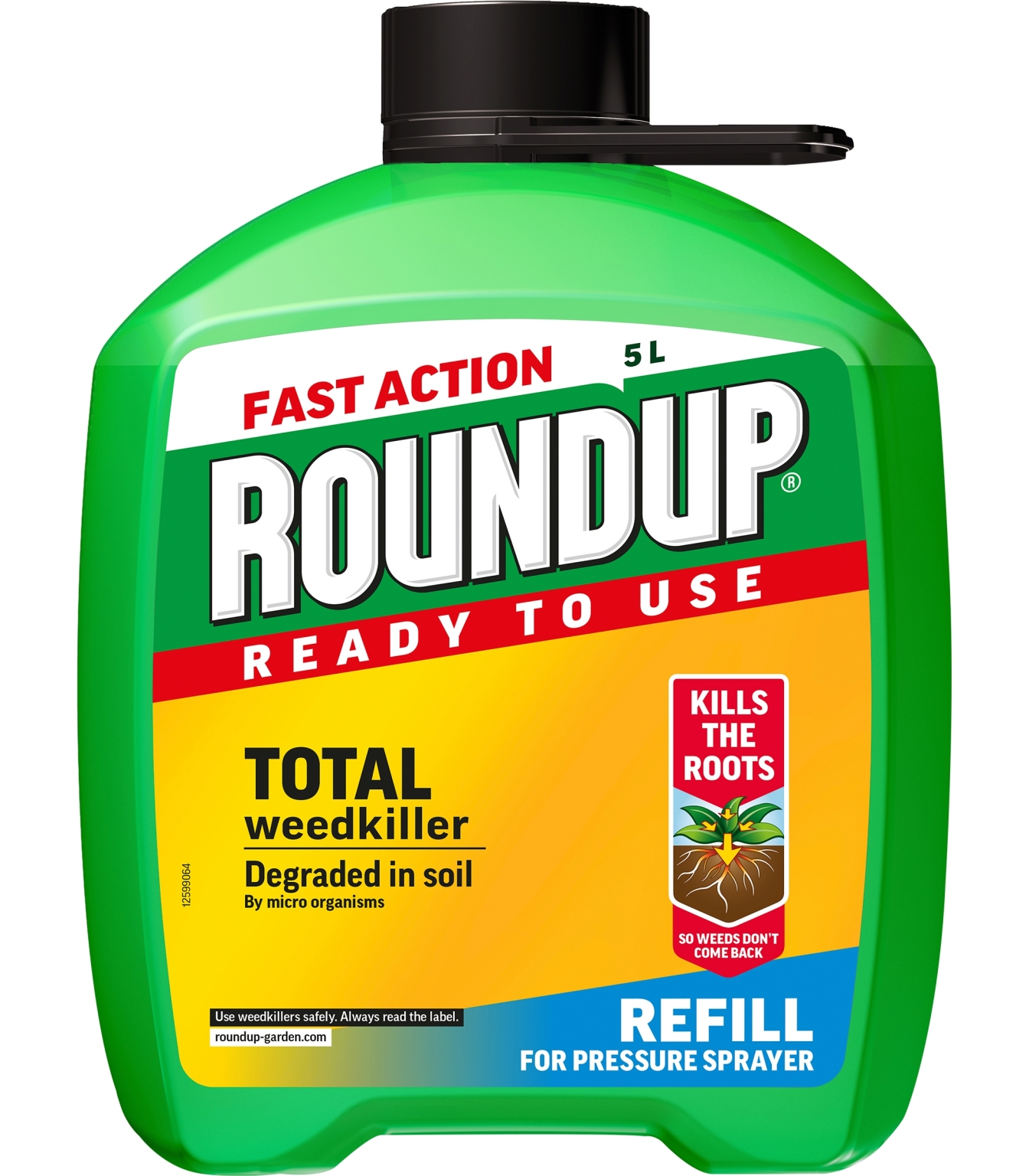 Roundup Fast Action Ready To Use Weedkiller Refil 5ltr - Lyonshall ...